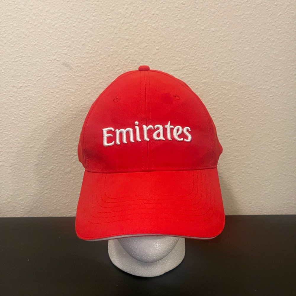 Emirates Fly Better Strapback Adjustable Hat Cap Airlines Men Women Red White